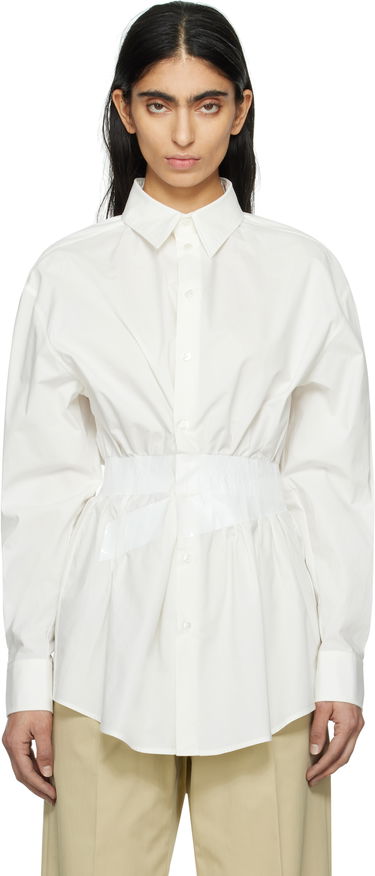 Košeľa Maison Margiela MM6 Maison Margiela Cotton Poplin Taped Shirt Biela | S52DT0045 M35256, 0
