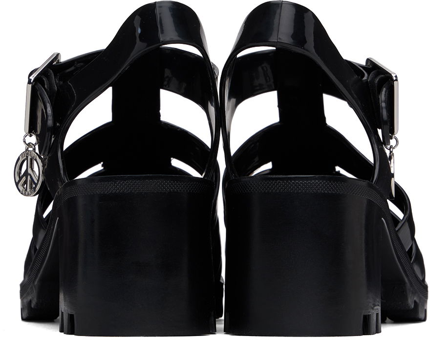 Moschino Jeans Jelly Heeled Sandals