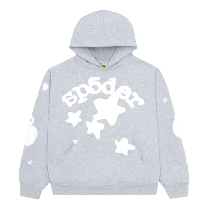 Mikina Sp5der Sp5der Beluga Hoodie Šedá | 2406-1SS230106BH-GREY