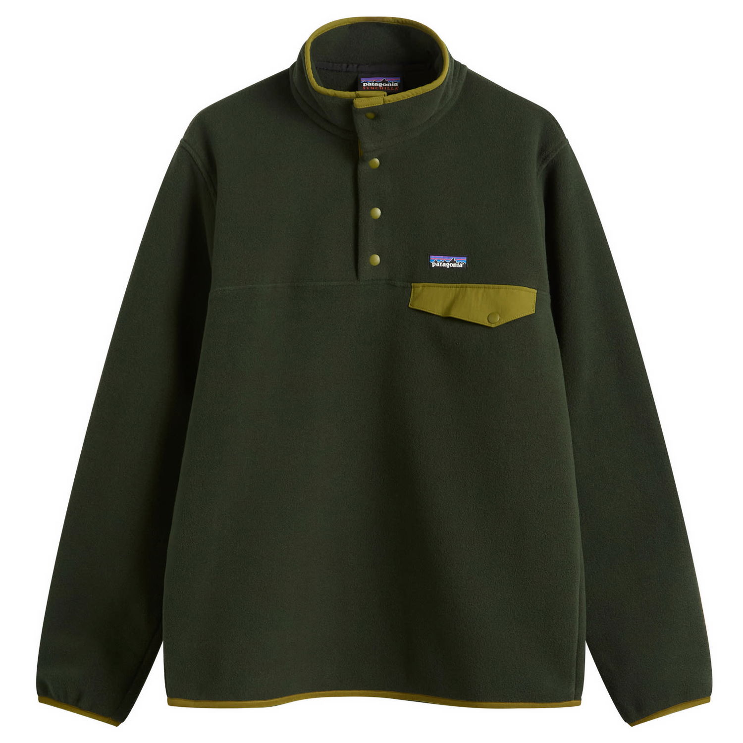 Sveter Patagonia Lightweight Synchilla Snap-T Pullover Zelené | 25551-OLGG, 0