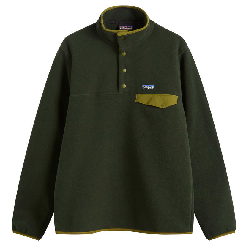 Sveter Patagonia Lightweight Synchilla Snap-T Pullover Zelené | 25551-OLGG