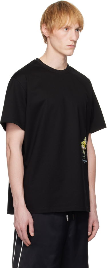 Tričko WOOYOUNGMI WOOYOUNGMI Palm Tree Graphic T-Shirt Biela | W251TS04, 4