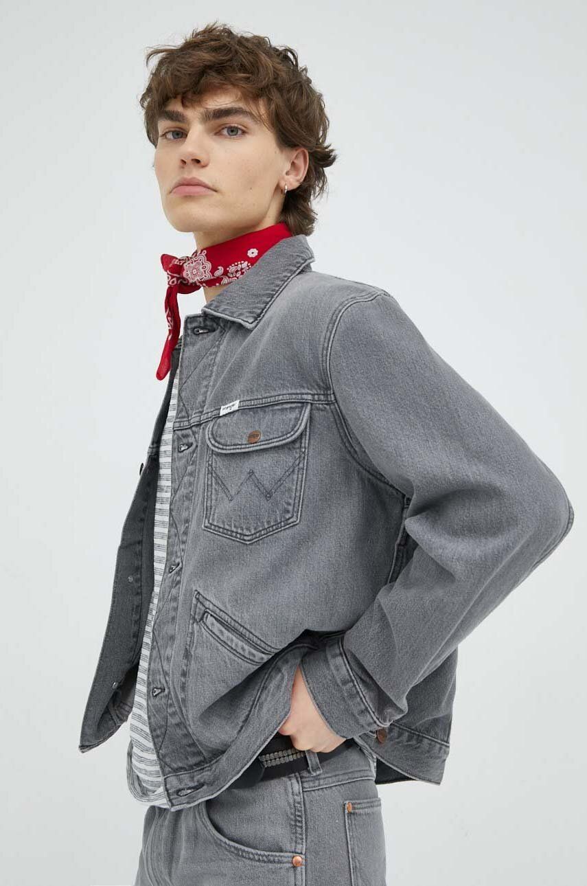 Bunda Wrangler Icons Denim Jacket Šedá | W4MJEBY91, 0