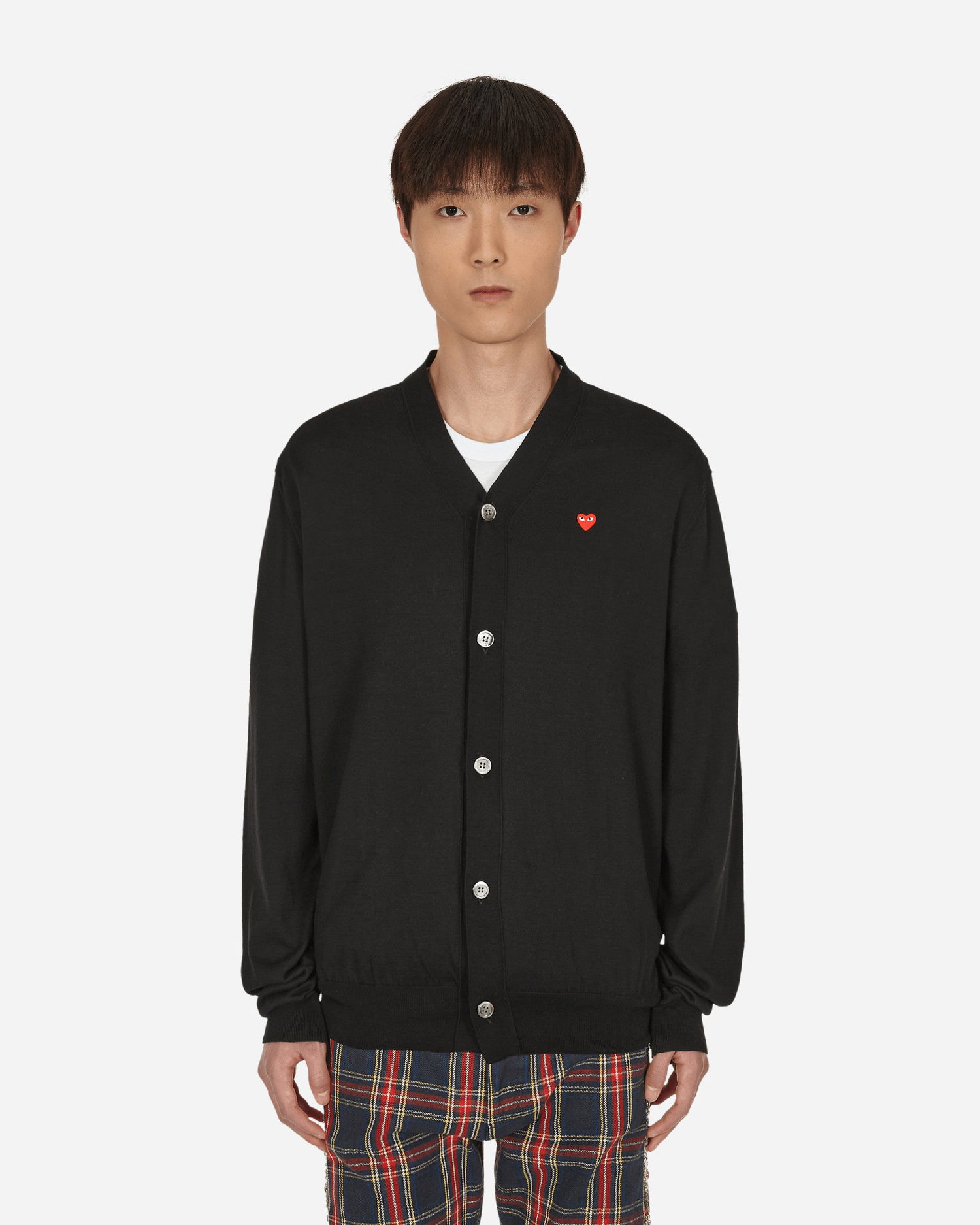 Sveter Comme des Garçons Play Small Red Heart Cardigan Čierna | P1N054-1, 1