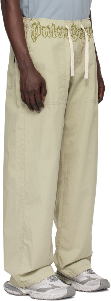 Cargo nohavice Palm Angels Loose-Fit Cargo Pants With Logo Waistband Béžová | PMCA117S25FAB0026156, 1
