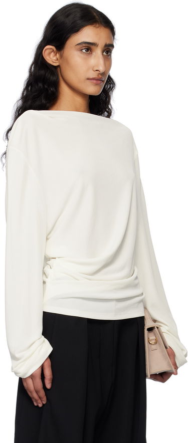 Sveter Jacquemus Jacquemus 'The Croisière' Gathered Long Sleeve Blouse Čierna | 25E251TO121-1026, 4