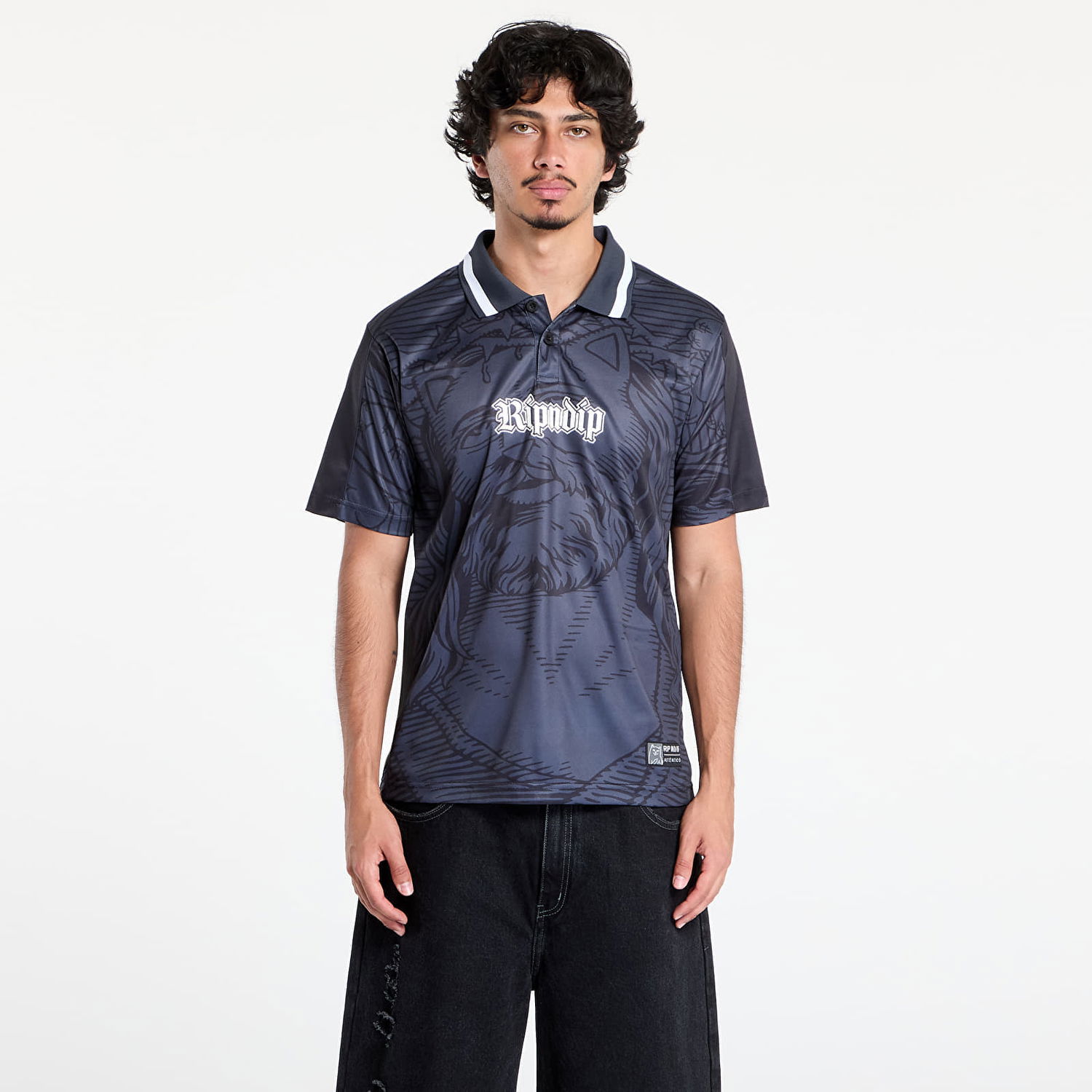 Dres RIPNDIP RIPNDIP Lord Savior Soccer Jersey Čierna | RNDSUM25105, 0