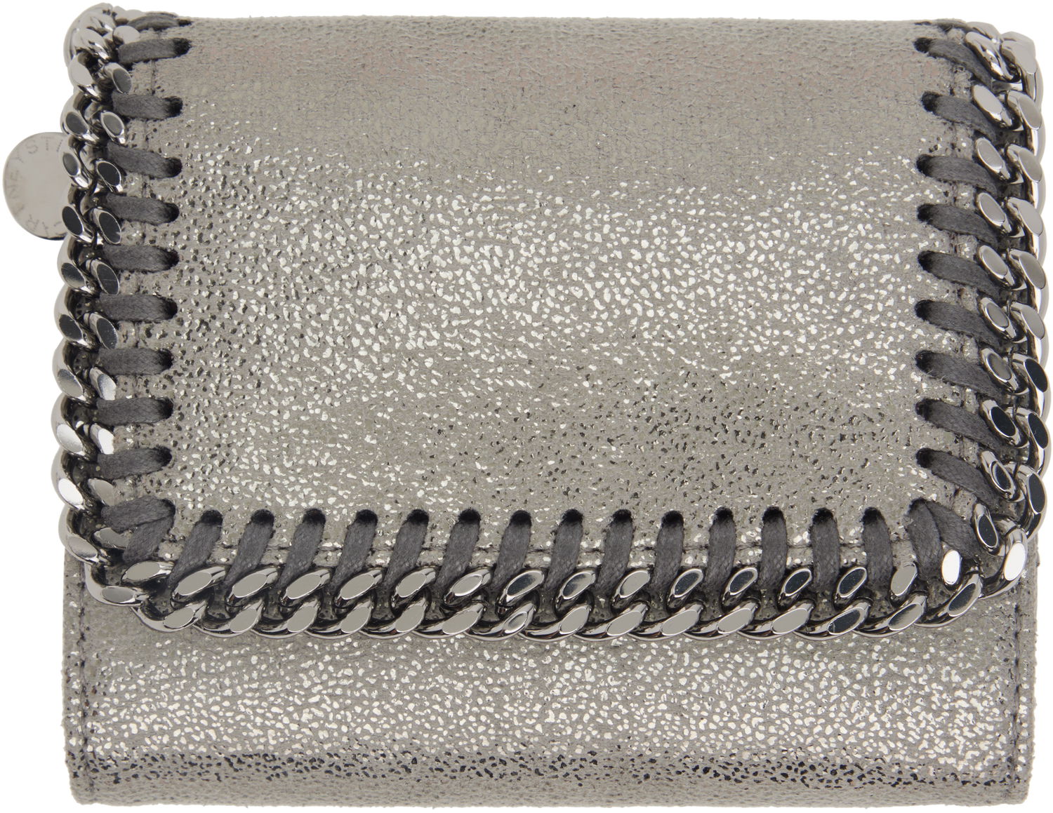 Peňaženka Stella McCartney Stella McCartney Falabella Small Flap Wallet Metalická | 431000WP0609, 0
