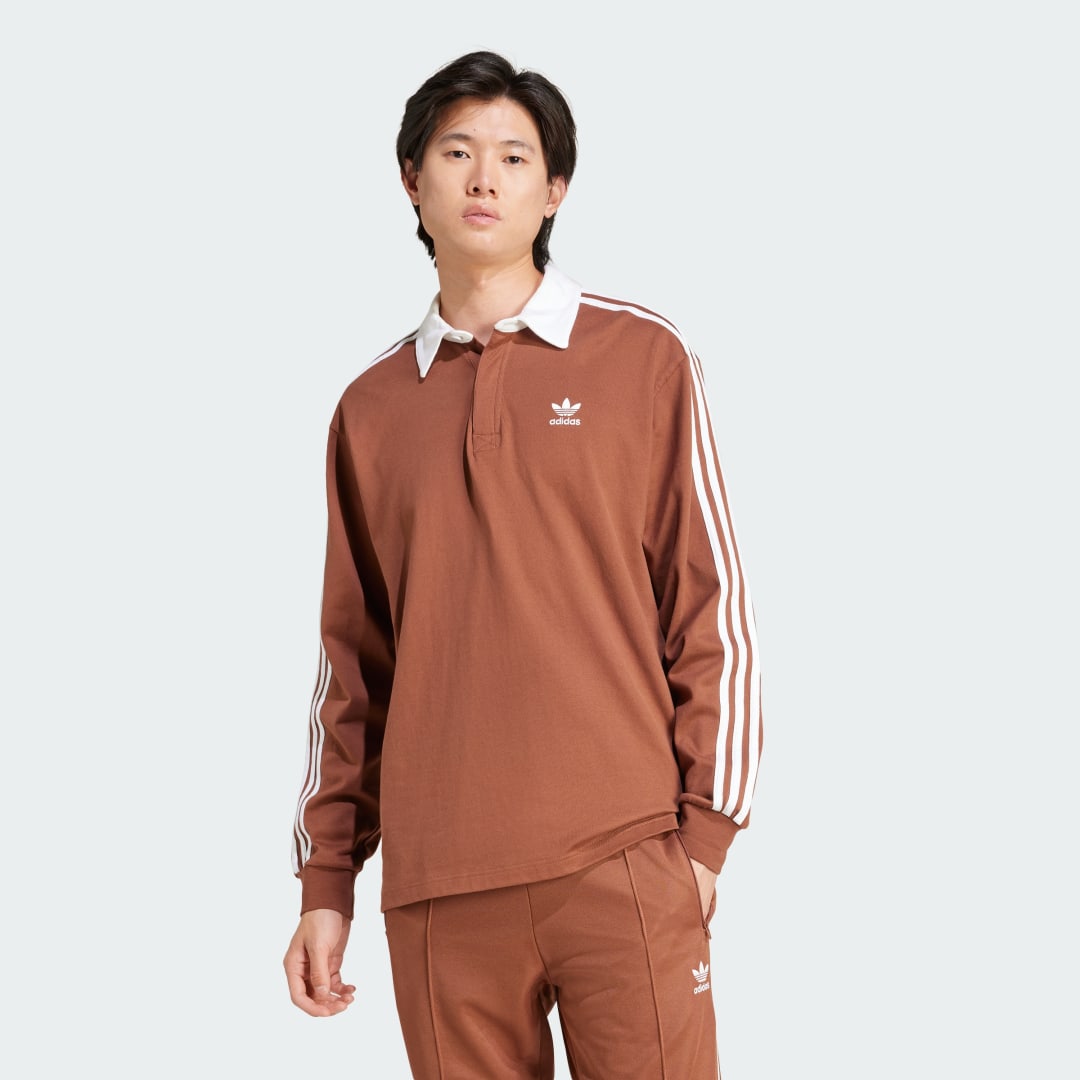 Polo tričko adidas Performance Rugby Polo Shirt Hnedá | IZ2469, 0