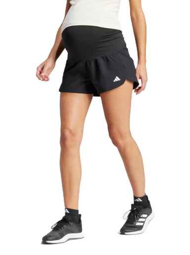 Šortky adidas Performance Pacer Woven Stretch Training Maternity Shorts Čierna | IQ2633