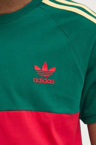 Tričko adidas Originals 3S Panel T-Shirt Zelené | JD4277, 4