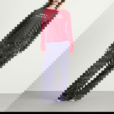 Pyžamo SKIMS CPFM Long Sleeve & Flannel Pant Sleep Set Santa'S Fav Print Rôznofarebný | ST-SET-10060W-SFB, 4