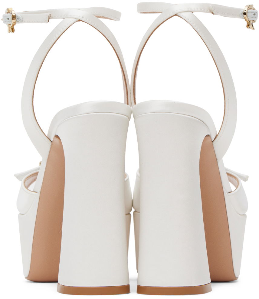 Tenisky a topánky Gianvito Rossi Gianvito Rossi Maddy Platform Heeled Sandals Biela | G32239.70RIC.RAS, 1