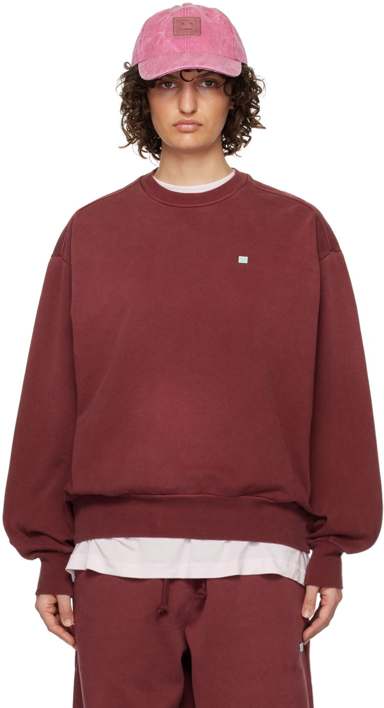 Mikina Acne Studios Patch Sweatshirt Červená | CI0112-, 0