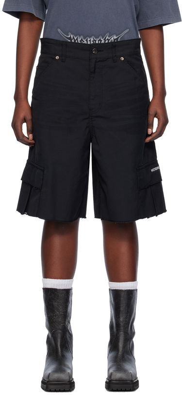 Šortky We11done We11done Cropped Cargo Shorts Čierna | WD-DP0-24-344-M-BK, 0