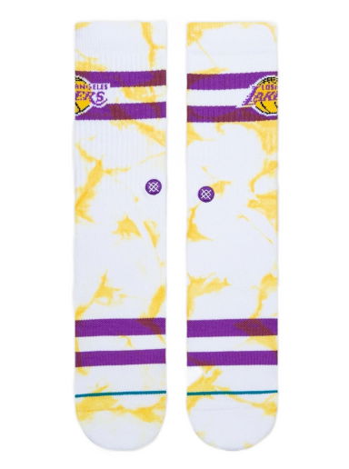 Ponožky Stance LAKERS DYED SOCKS Biela | 190107473958