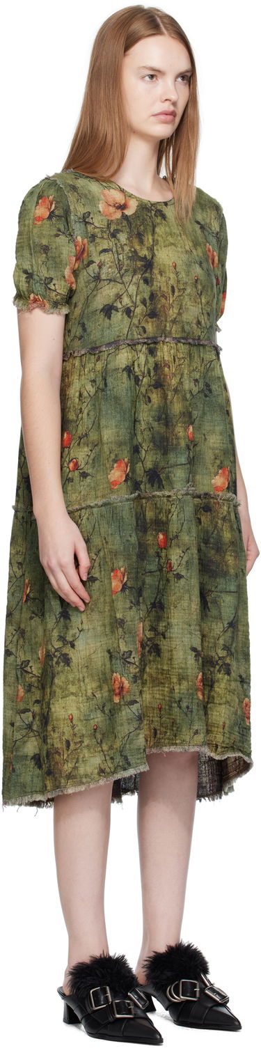Šaty R13 R13 Relaxed Reversible Midi Dress Zelené | R13WR465-R582B, 1