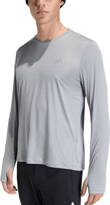 Tričko adidas Originals Adi365 Essentials Long-Sleeve Running Top with Thumbholes Šedá | ke8420, 0