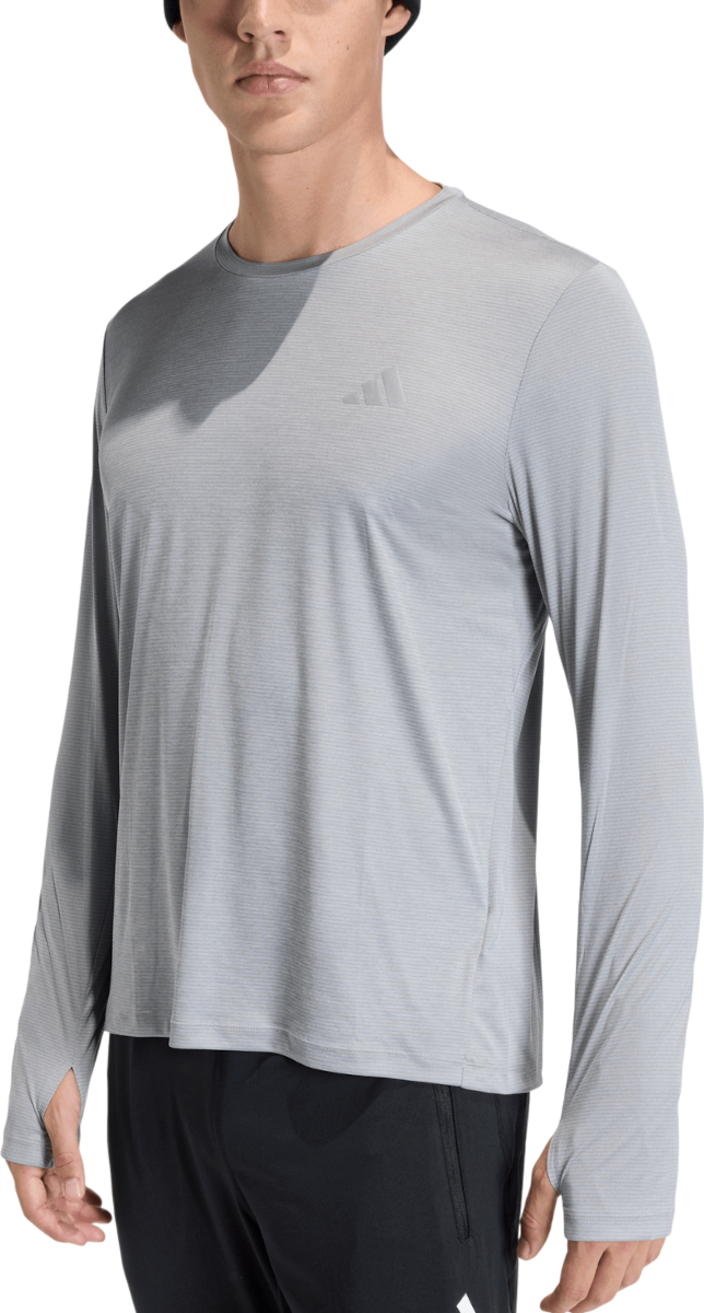 Tričko adidas Originals Adi365 Essentials Long-Sleeve Running Top with Thumbholes Šedá | ke8420