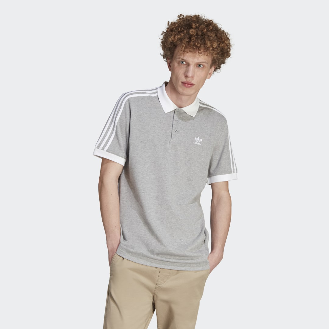 Polo tričko adidas Originals Adicolor Classics 3-Stripes Šedá | IL2502, 0