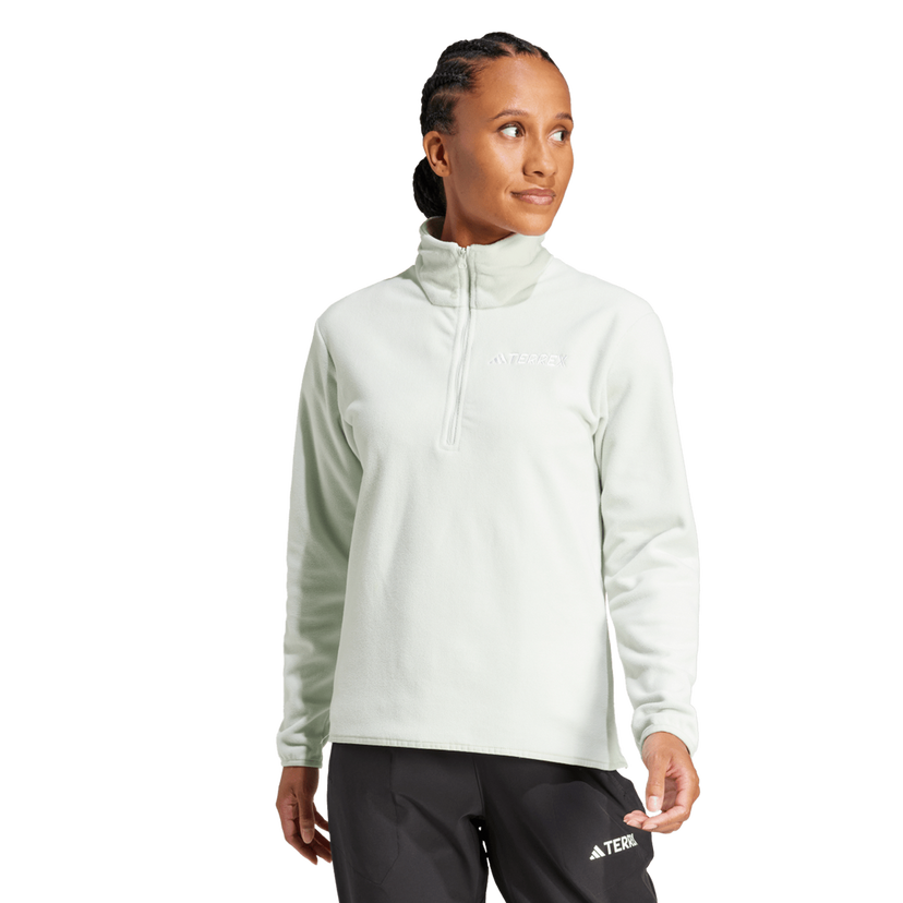 Mikina adidas Originals Terrex Multi Essentials Quarter-Zip Fleece Zelené | JP0789