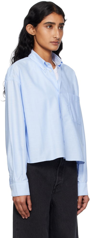 Košeľa A.P.C. A.P.C. Sophia Cropped Oxford Shirt Modrá | COECK-F12632, 1