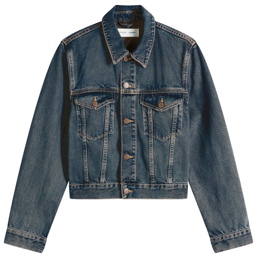 Bunda Samsoe Samsoe Sabeth Denim Jacket Modrá | F25300108-CLR002308