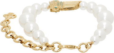 Náramok Casablanca Gradient Faux-Pearl Column Bracelet Metalická | APS25-JW-261-01, 1