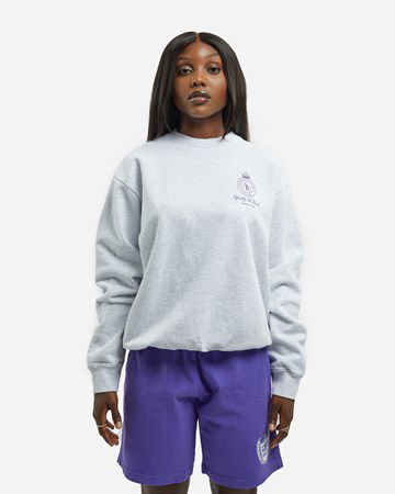 Mikina Sporty & Rich Crown Crewneck Šedá | CR431HG, 1