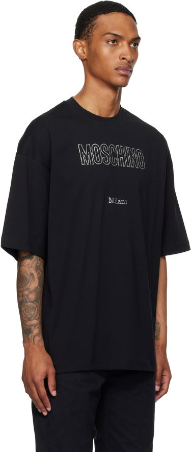 Tričko Moschino Moschino Organic Decorated T-Shirt Čierna | 252ZZ071052411555, 1