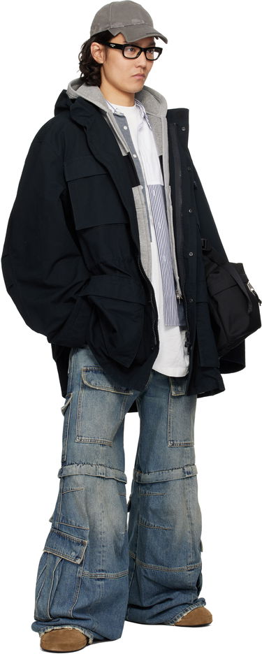 Parka Balenciaga Balenciaga Uniform Jacket Navy | 814436TQP13, 3