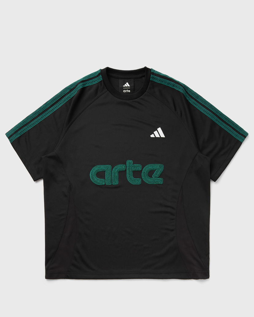 Dres adidas Originals ARTE Short Sleeve Striped Jersey Čierna | KC9602