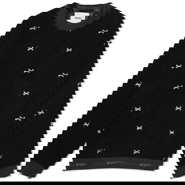 Mikina WTAPS 12 Bones Crew Sweat Čierna | 232TQDT-SHM04-BK, 0
