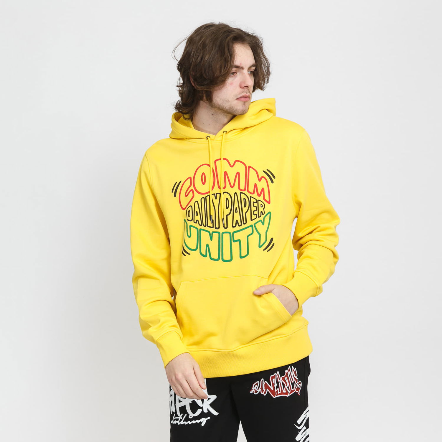 Mikina DAILY PAPER Majid Hoodie Žltá | 2211089, 0
