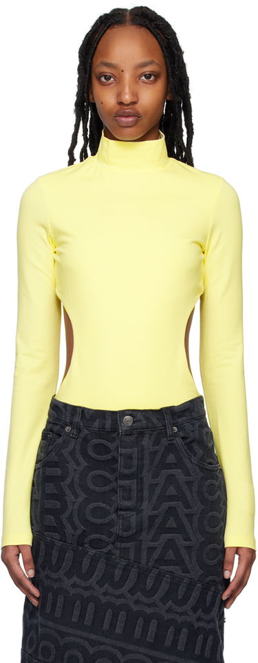 Body Marc Jacobs Marc Jacobs 'The Cutout' Turtleneck Long Sleeve Bodysuit Žltá | C610C15RE22, 0