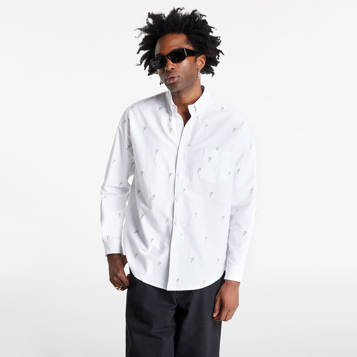 Košeľa Patta Oxford Longsleeve Shirt Biela | POC-BC-OXFORD-LSS-001, 0