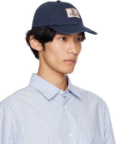 Šiltovka Vivienne Westwood Vivienne Westwood Cotton Twill Baseball Cap Navy | 81020019-W016E-, 1