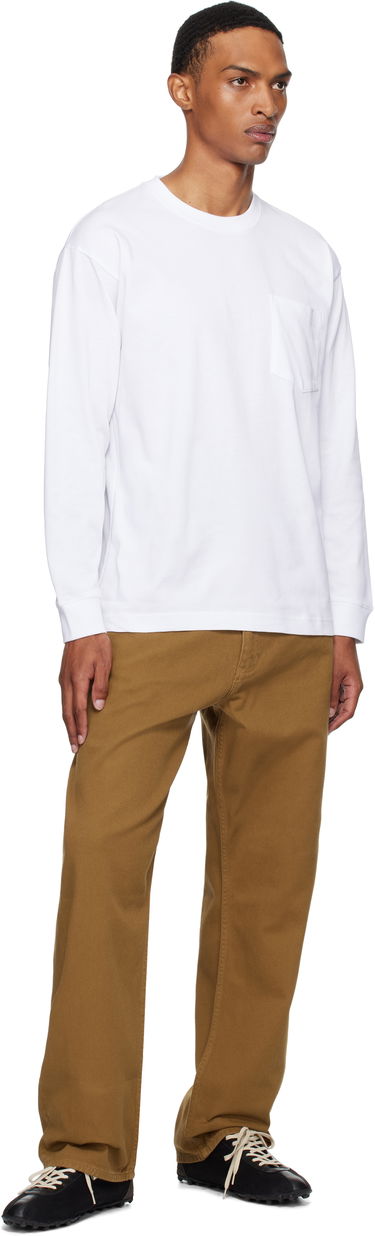 Tričko NORSE PROJECTS Norse Standard Heavy Loose Long Sleeve T-Shirt Biela | N10-0213, 3