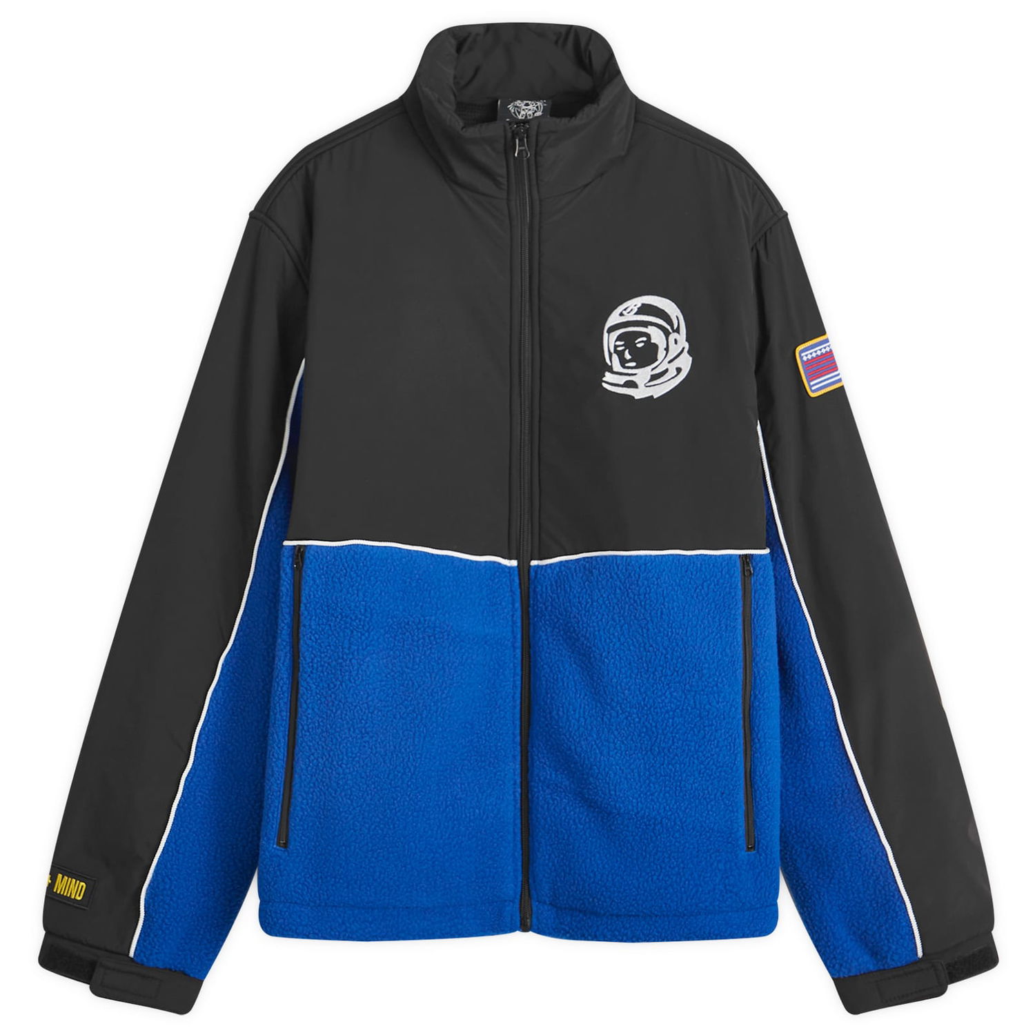 Bunda BILLIONAIRE BOYS CLUB Billionaire Boys Club Panelled Fleece Jacket, Size Large Modrá | B24341-BLU, 1