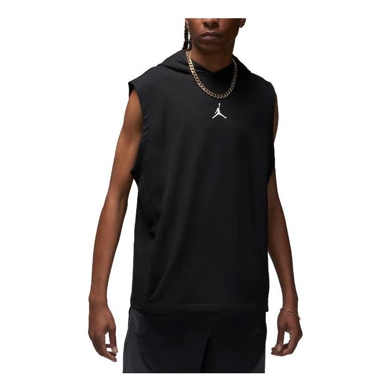 Tielko Jordan Men's Dri-FIT Sport Fleece Sleeveless Hoodie Čierna | DZ0572-010