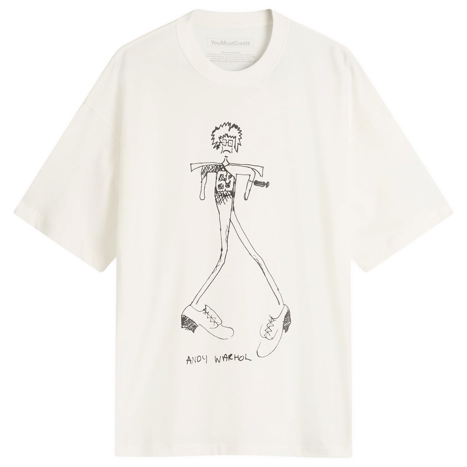 Tričko YMC Bat Girls & Acid Boys Andy Warhol T-Shirt, Size Small Biela | P6OZL-WHT, 0