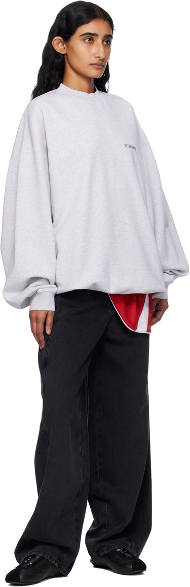 Mikina VETEMENTS Vetements Logo Oversized Sweatshirt Šedá | UH76CW100G, 3
