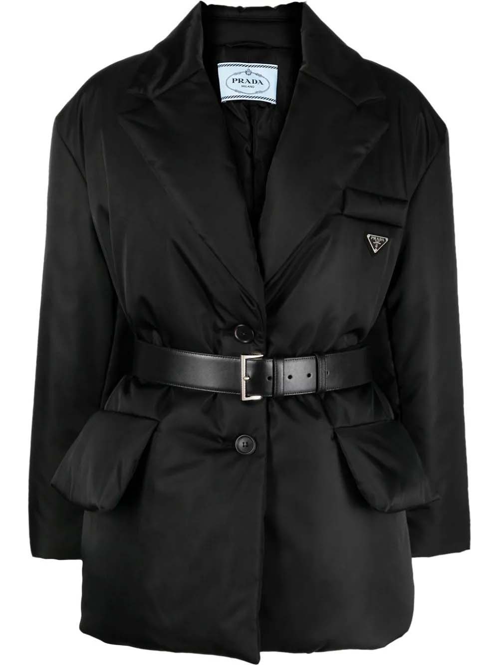 Bunda Prada Padded Belted Jacket Čierna | 29D862S2221WQ8-F0008, 0