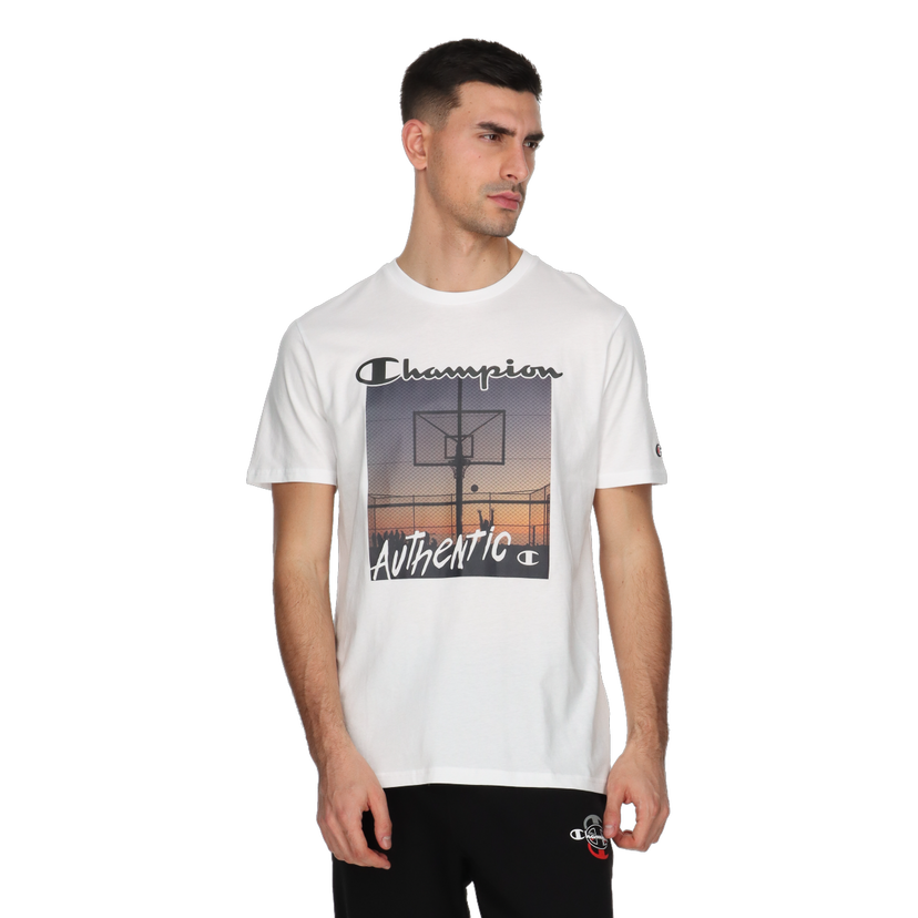Tričko Champion Basketball Graphic T-Shirt Biela | 220534-WW001