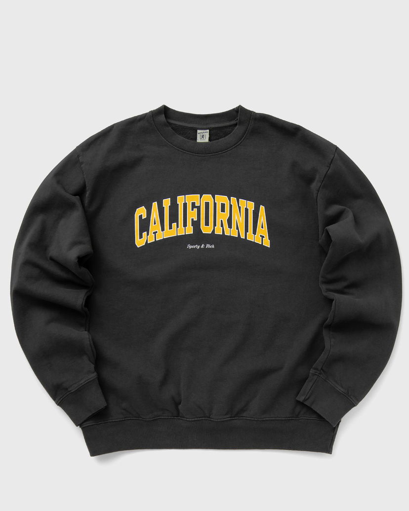 Mikina Sporty & Rich California Crewneck Faded Čierna | WS067S405CF