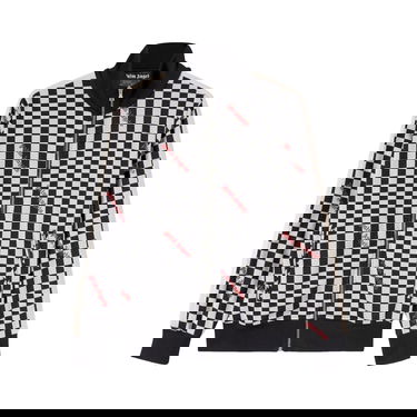 Bunda Palm Angels Jacquard Damier Classic Track Jacket Čierna | PMBD001F22FAB0041025, 1