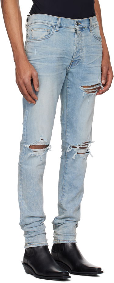 Džínsy AMIRI AMIRI MX1 Distressed Slim Jeans Modrá | AMDNSY1148, 1