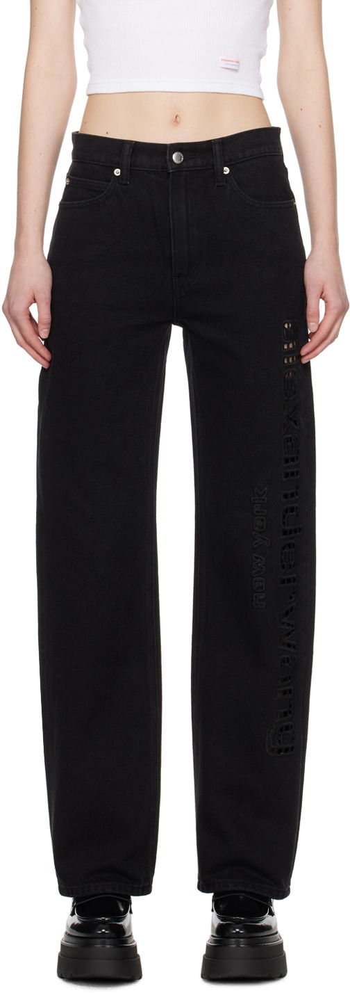 Džínsy Alexander Wang EZ Jeans Čierna | 4DC1244245, 0