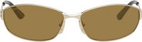 Balenciaga Rectangular Metal Sunglasses