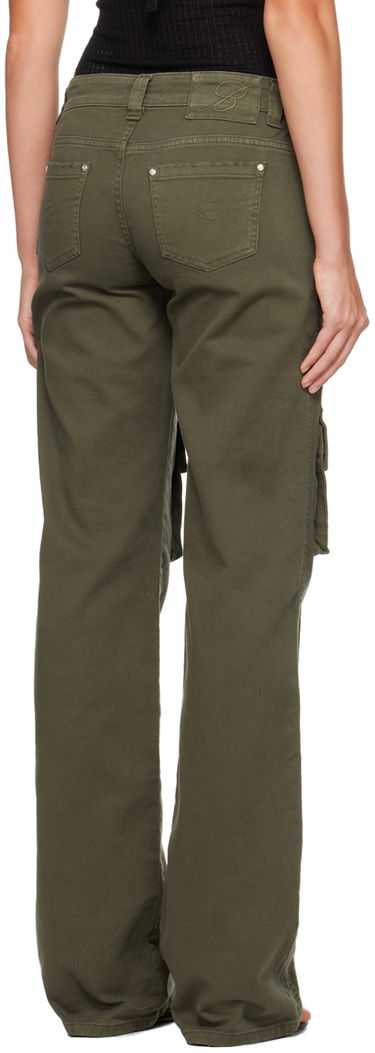 Cargo nohavice Blumarine Cinch Strap Cargo Pants Zelené | A322J104A, 2